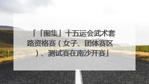 「图集」十五运会武术套路资格赛（女子、团体赛区）、测试赛在南沙开赛