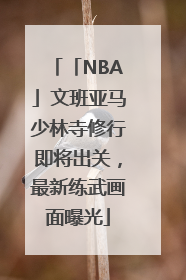 「NBA」文班亚马少林寺修行即将出关，最新练武画面曝光