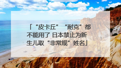“皮卡丘”“耐克”都不能用了 日本禁止为新生儿取“非常规”姓名