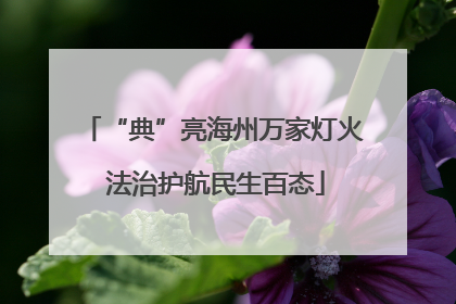 “典”亮海州万家灯火 法治护航民生百态