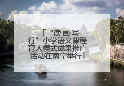 “读·画·写·行”小学语文课程育人模式成果推广活动在南宁举行