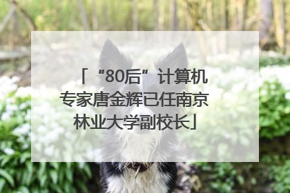 “80后”计算机专家唐金辉已任南京林业大学副校长