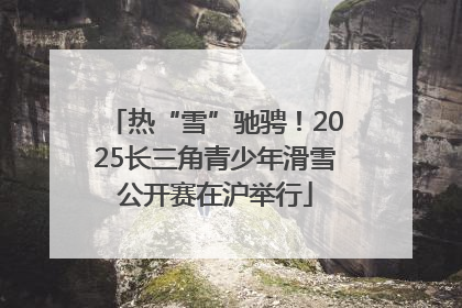 热“雪”驰骋！2025长三角青少年滑雪公开赛在沪举行