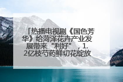 热播电视剧《国色芳华》给菏泽花卉产业发展带来“利好”，1.2亿枝芍药鲜切花绽放“国色芳华”