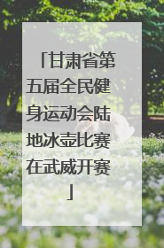 甘肃省第五届全民健身运动会陆地冰壶比赛在武威开赛