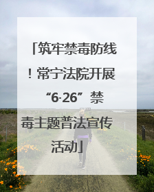 筑牢禁毒防线！常宁法院开展“6·26”禁毒主题普法宣传活动