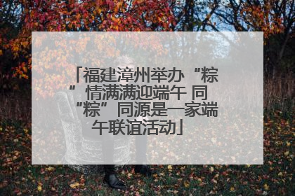 福建漳州举办“粽”情满满迎端午 同“粽”同源是一家端午联谊活动