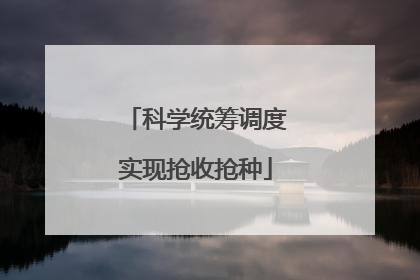 科学统筹调度实现抢收抢种