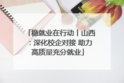 稳就业在行动丨山西：深化校企对接 助力高质量充分就业