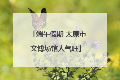 端午假期 太原市文博场馆人气旺