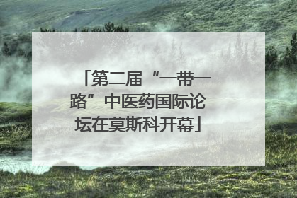 第二届“一带一路”中医药国际论坛在莫斯科开幕