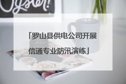 罗山县供电公司开展信通专业防汛演练