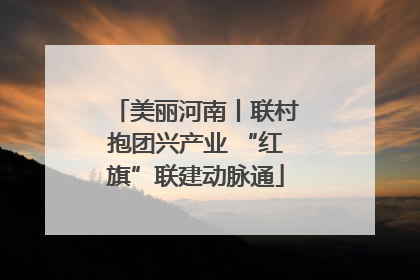 美丽河南丨联村抱团兴产业 “红旗”联建动脉通