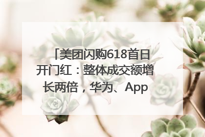 美团闪购618首日开门红：整体成交额增长两倍，华为、Apple、沃尔玛等近800个品牌翻倍增长