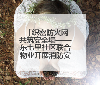 织密防火网 共筑安全墙——东七里社区联合物业开展消防安全大排查