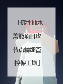 佛坪抽水蓄能项目攻节点精细管控保工期