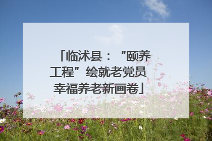 临沭县：“颐养工程”绘就老党员幸福养老新画卷