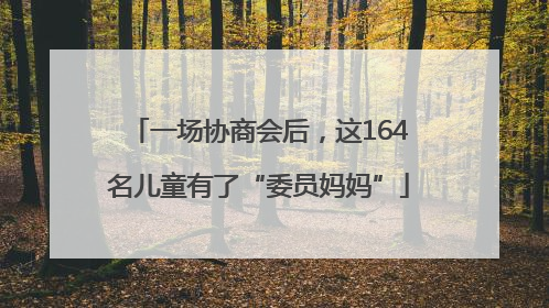 一场协商会后，这164名儿童有了“委员妈妈”