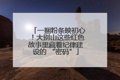 一捆粉条映初心！大别山这些红色故事里藏着纪律建设的 “密码”