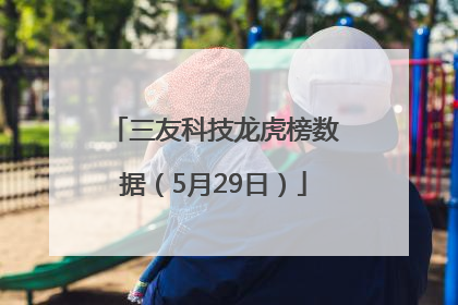三友科技龙虎榜数据（5月29日）