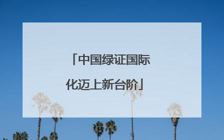 中国绿证国际化迈上新台阶