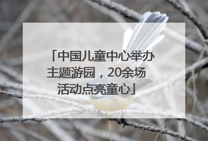 中国儿童中心举办主题游园，20余场活动点亮童心