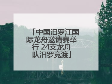 中国汨罗江国际龙舟邀请赛举行 24支龙舟队汨罗竞渡