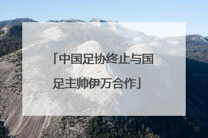 中国足协终止与国足主帅伊万合作