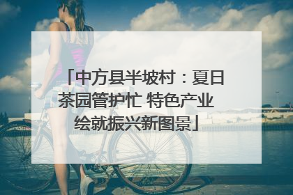 中方县半坡村：夏日茶园管护忙 特色产业绘就振兴新图景