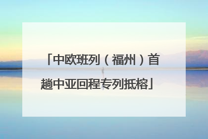 中欧班列（福州）首趟中亚回程专列抵榕