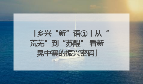 乡兴“新”语①丨从“荒芜”到“苏醒” 看新晃中寨的振兴密码
