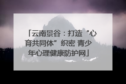 云南景谷：打造“心育共同体”织密 青少年心理健康防护网