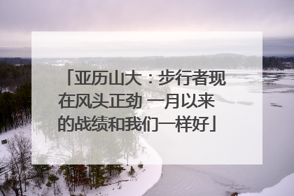 亚历山大：步行者现在风头正劲 一月以来的战绩和我们一样好