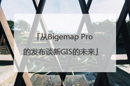从Bigemap Pro的发布谈新GIS的未来