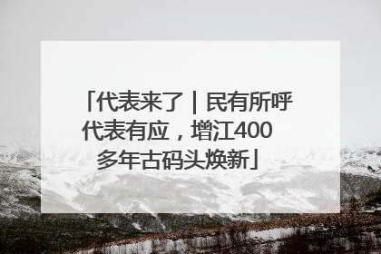 代表来了｜民有所呼代表有应，增江400多年古码头焕新