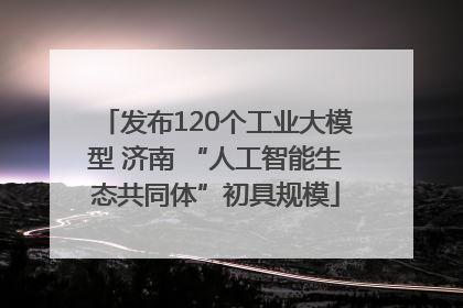 发布120个工业大模型 济南 “人工智能生态共同体”初具规模