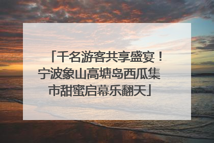千名游客共享盛宴！宁波象山高塘岛西瓜集市甜蜜启幕乐翻天