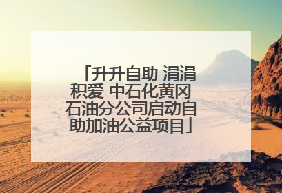 升升自助 涓涓积爱 中石化黄冈石油分公司启动自助加油公益项目