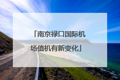 南京禄口国际机场值机有新变化