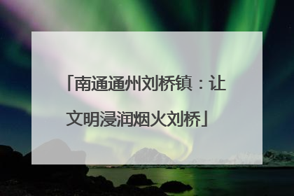 南通通州刘桥镇：让文明浸润烟火刘桥
