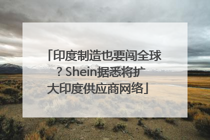 印度制造也要闯全球？Shein据悉将扩大印度供应商网络