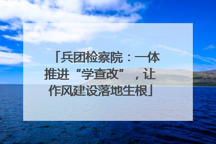 兵团检察院：一体推进“学查改”，让作风建设落地生根