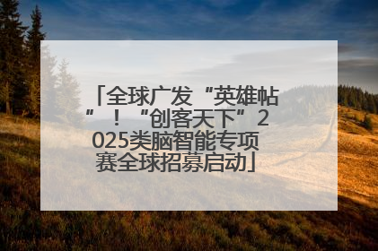 全球广发“英雄帖”！“创客天下”2025类脑智能专项赛全球招募启动
