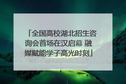 全国高校湖北招生咨询会首场在汉启幕 融媒赋能学子高光时刻