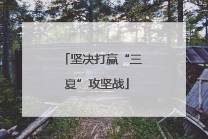坚决打赢“三夏”攻坚战