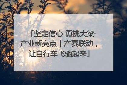 坚定信心 勇挑大梁·产业新亮点丨产赛联动，让自行车飞驰起来