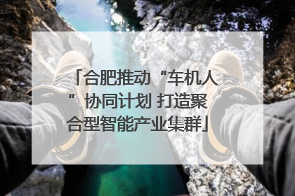 合肥推动“车机人”协同计划 打造聚合型智能产业集群
