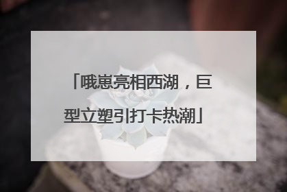 哦崽亮相西湖，巨型立塑引打卡热潮