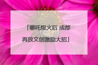 哪吒爆火后 成都再放文创激励大招