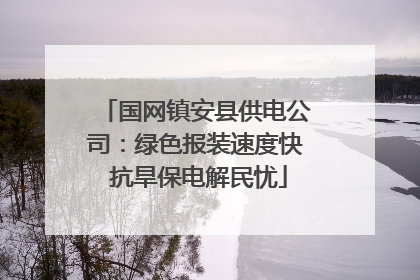 国网镇安县供电公司：绿色报装速度快 抗旱保电解民忧